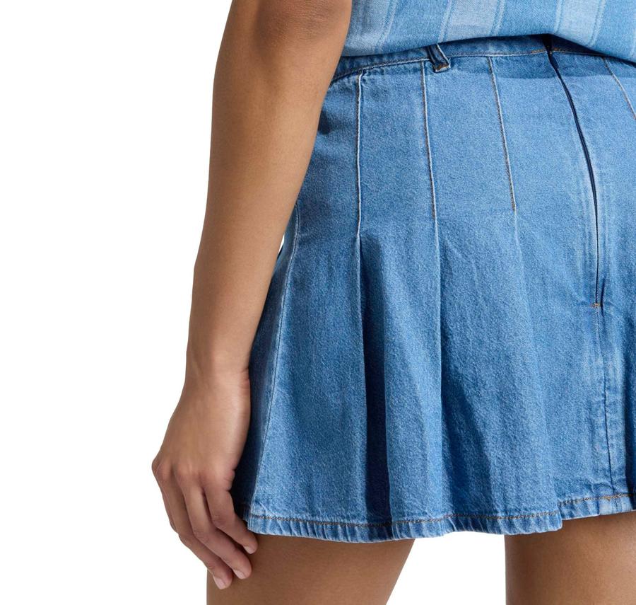 adidas Denım Skırt Kadın Elbise - Etek Mavi adidas Denım Skırt Kadın Elbise - Etek Mavi