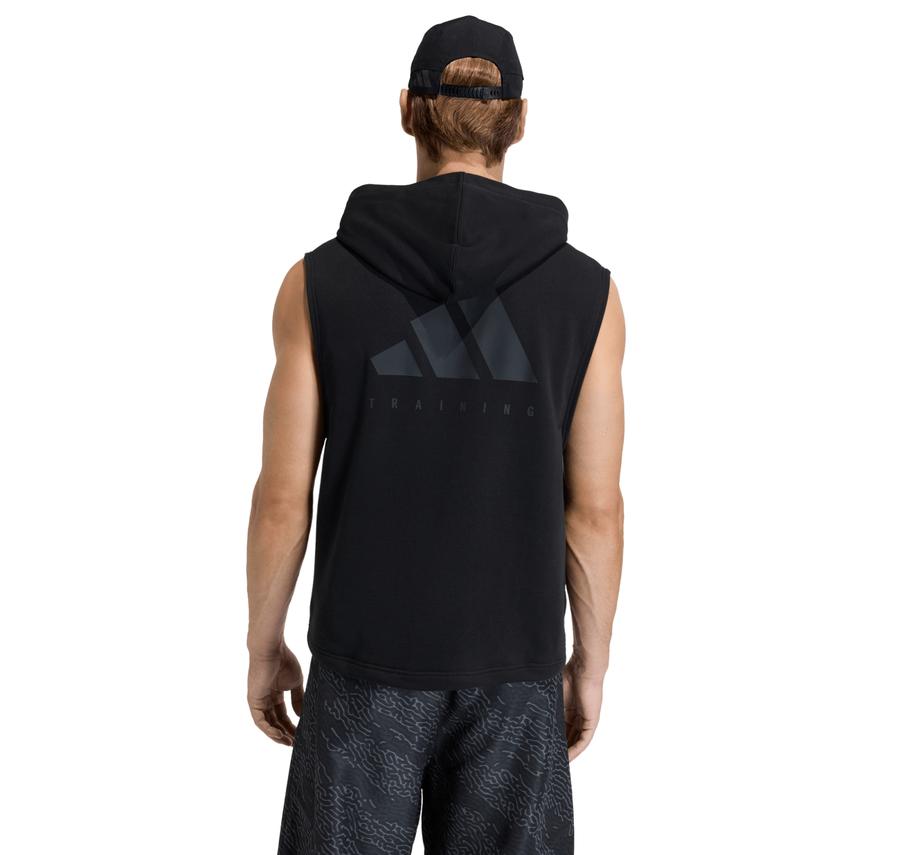 adidas Drop Arms Hood Erkek T-Shirt Siyah adidas Drop Arms Hood Erkek T-Shirt Siyah