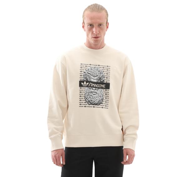 adidas Emre Yusufi Crew M Erkek Sweatshirt Krem adidas Emre Yusufi Crew M Erkek Sweatshirt Krem
