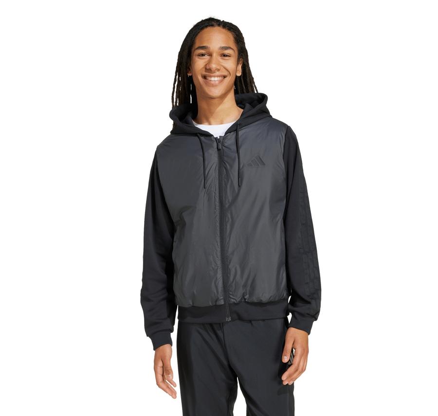 adidas Ess 3S In Hyb J Erkek Ceket Antrasit adidas Ess 3S In Hyb J Erkek Ceket Antrasit