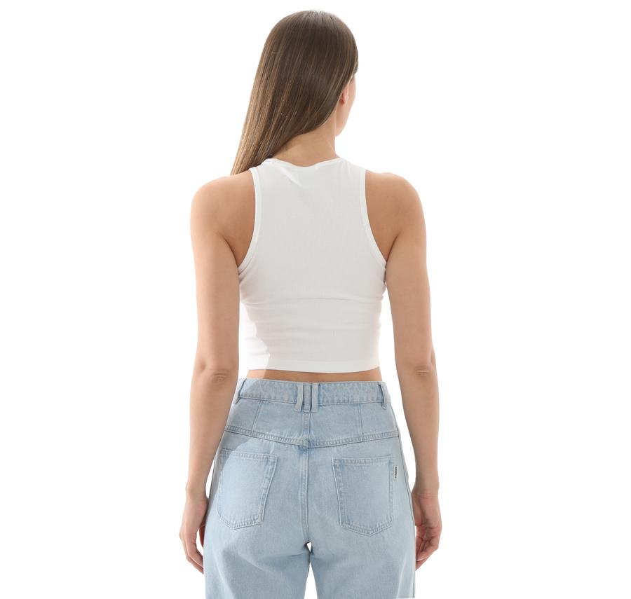 adidas Ess Rıb Tank Kadın T-Shirt Beyaz adidas Ess Rıb Tank Kadın T-Shirt Beyaz