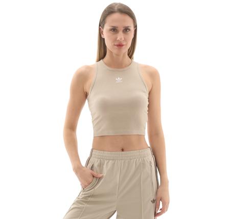 adidas Ess Rıb Tank Kadın T-Shirt Krem adidas Ess Rıb Tank Kadın T-Shirt Krem
