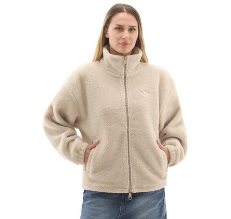 adidas Ess Teddy Jkt Kadın Ceket Krem adidas Ess Teddy Jkt Kadın Ceket Krem