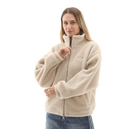 adidas Ess Teddy Jkt Kadın Ceket Krem