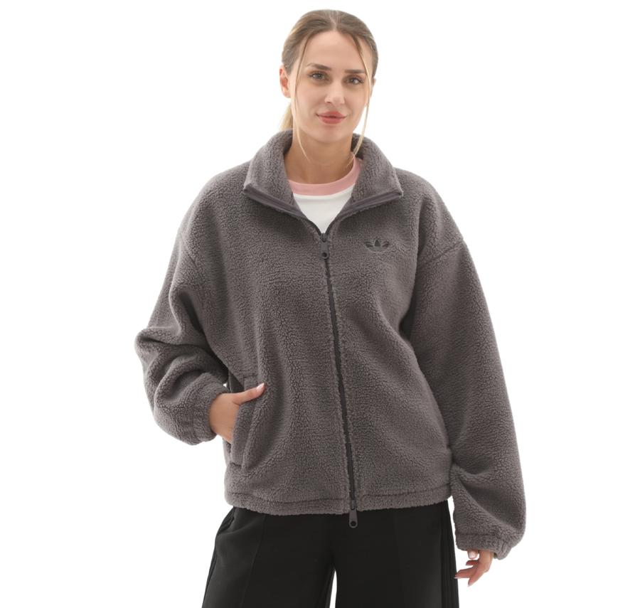 adidas Ess Teddy Jkt Kadın Ceket Mor adidas Ess Teddy Jkt Kadın Ceket Mor