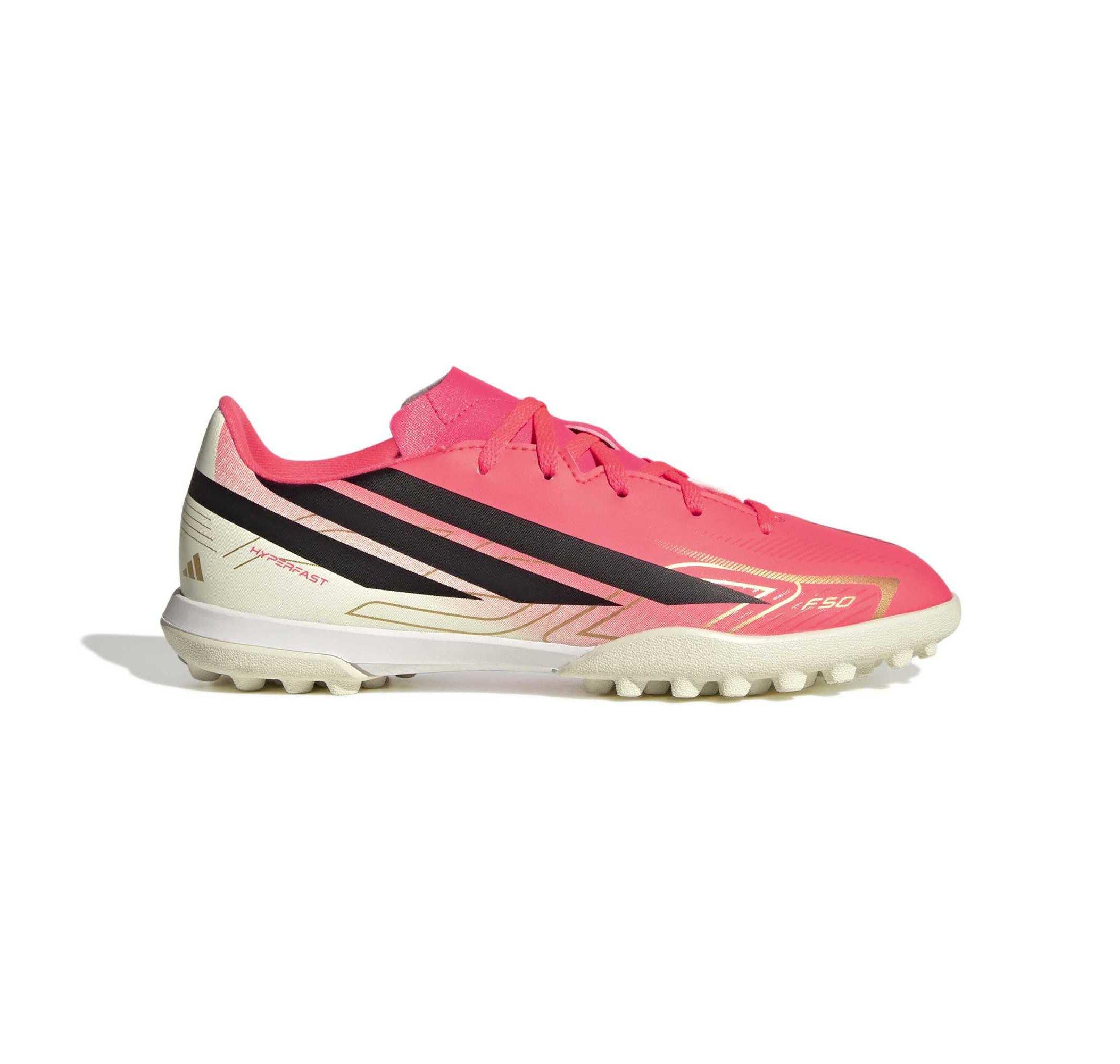 Детские кроссовки adidas F50 Hyperfast Club Tf J