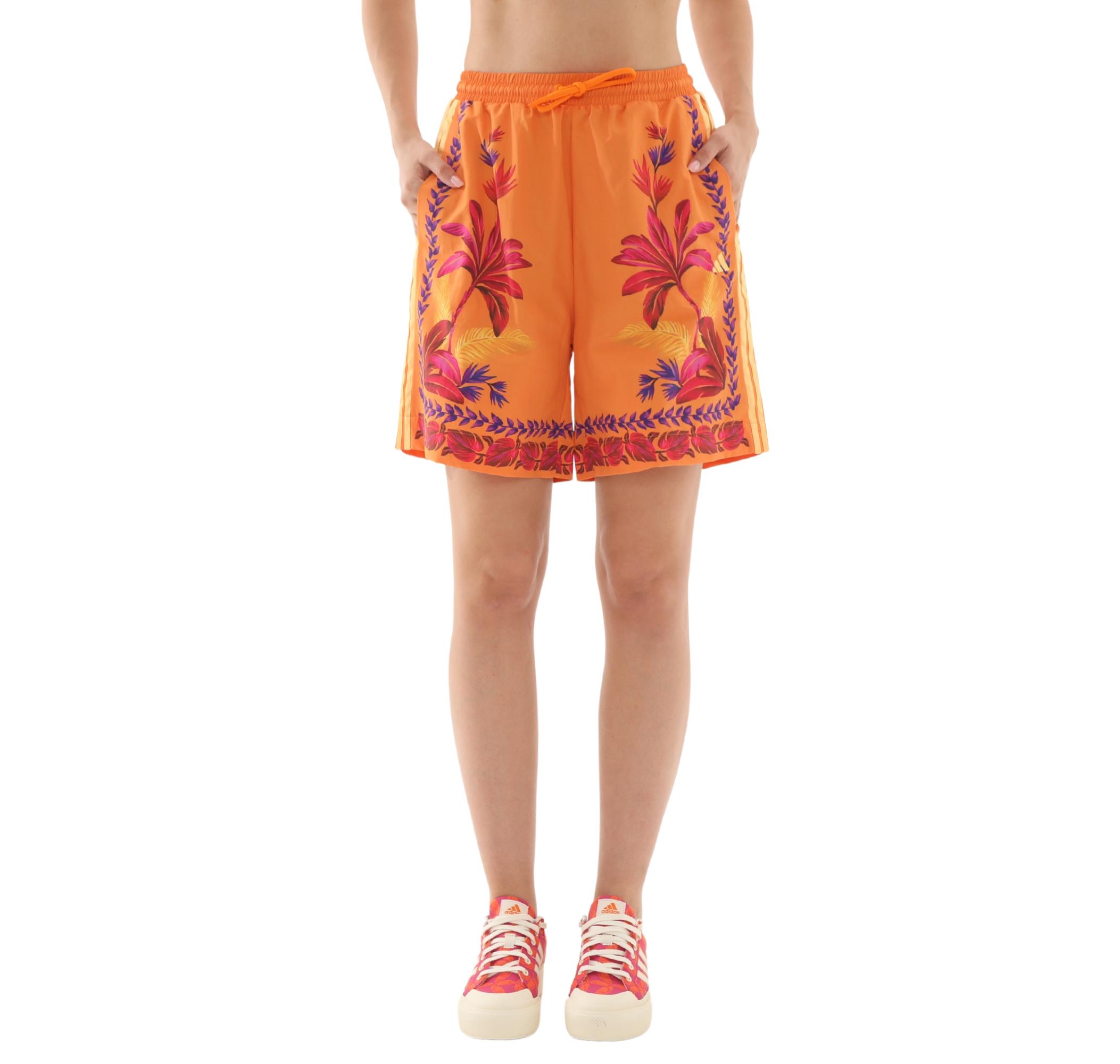 Женские шорты adidas Farm Prm Short Kapri Turuncu для бега