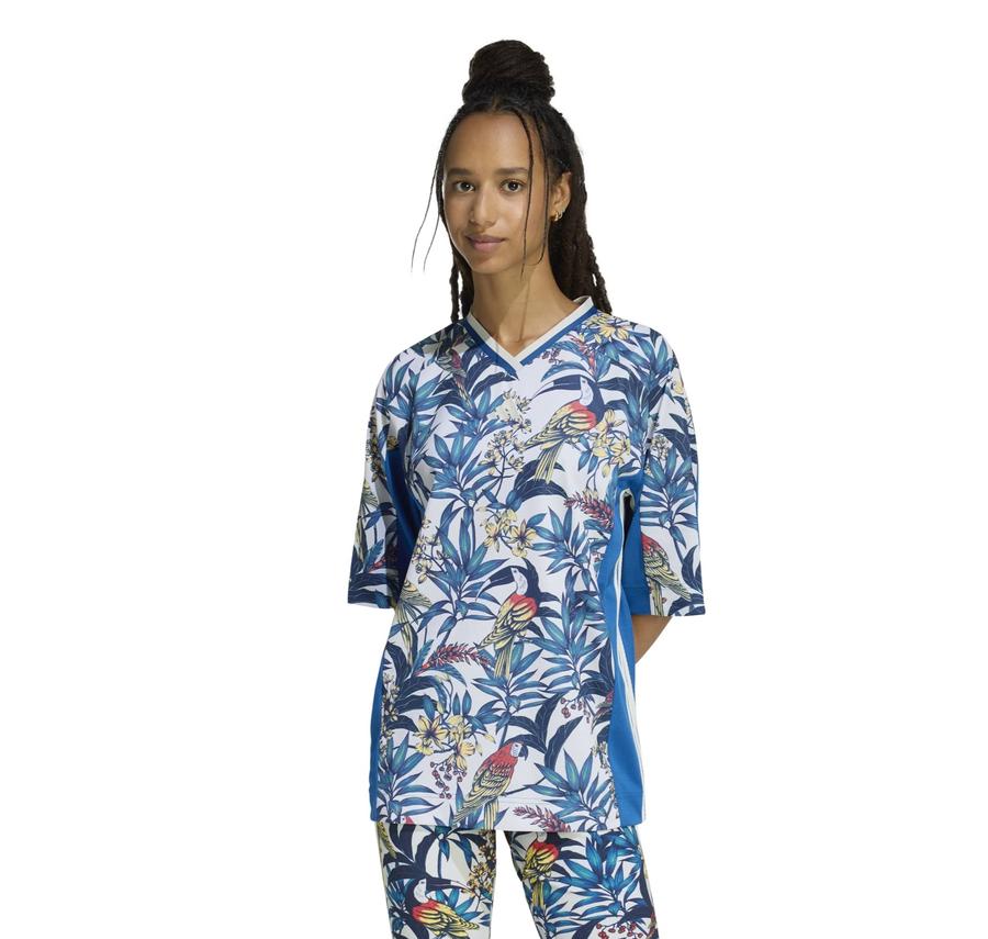 adidas Farm Prm Tee Kadın T-Shirt Mavi adidas Farm Prm Tee Kadın T-Shirt Mavi