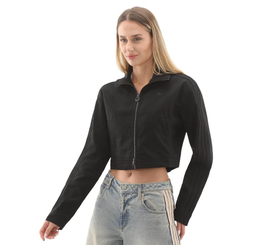 adidas Fb Crop Tt Kadın Ceket Siyah adidas Fb Crop Tt Kadın Ceket Siyah
