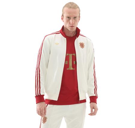adidas Fc Bayern 125 Tt Erkek Ceket Beyaz