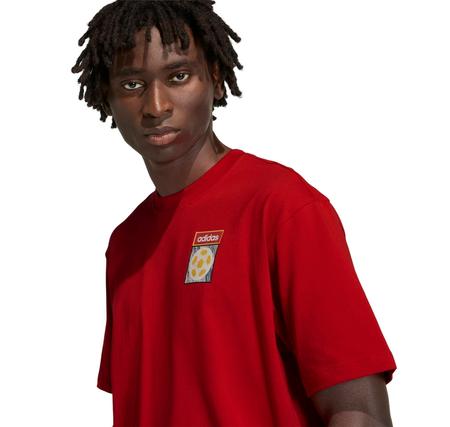 adidas Flag Gfx Ss T Erkek T-Shirt Kırmızı