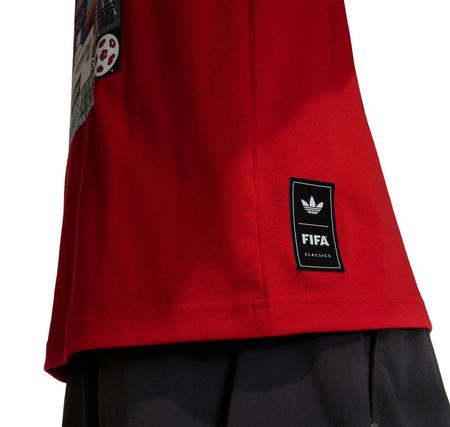 adidas Flag Gfx Ss T Erkek T-Shirt Kırmızı