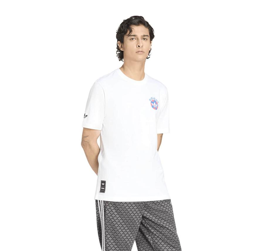 adidas Ftbl Gfx Ss T Erkek T-Shirt Beyaz adidas Ftbl Gfx Ss T Erkek T-Shirt Beyaz