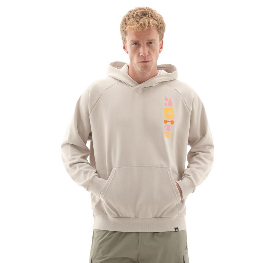 adidas Gfx Hoodıe Erkek Sweatshirt Bej adidas Gfx Hoodıe Erkek Sweatshirt Bej