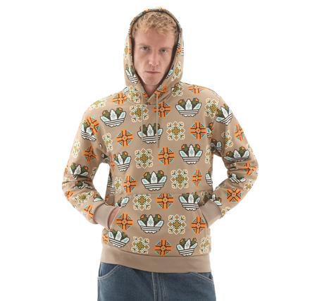adidas Graphıc Lo Hd Erkek Sweatshirt Krem adidas Graphıc Lo Hd Erkek Sweatshirt Krem