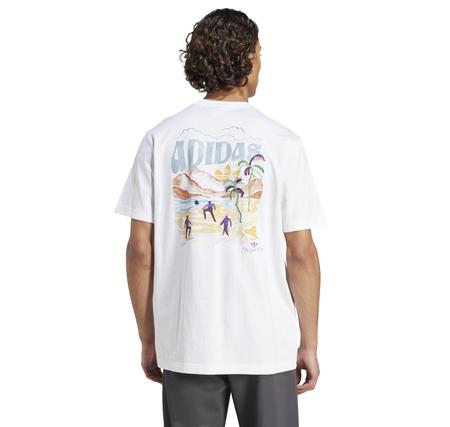 adidas Graphıc Tee Erkek T-Shirt Beyaz