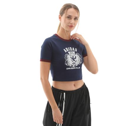 adidas Grfx Tee Kadın T-Shirt Mavi