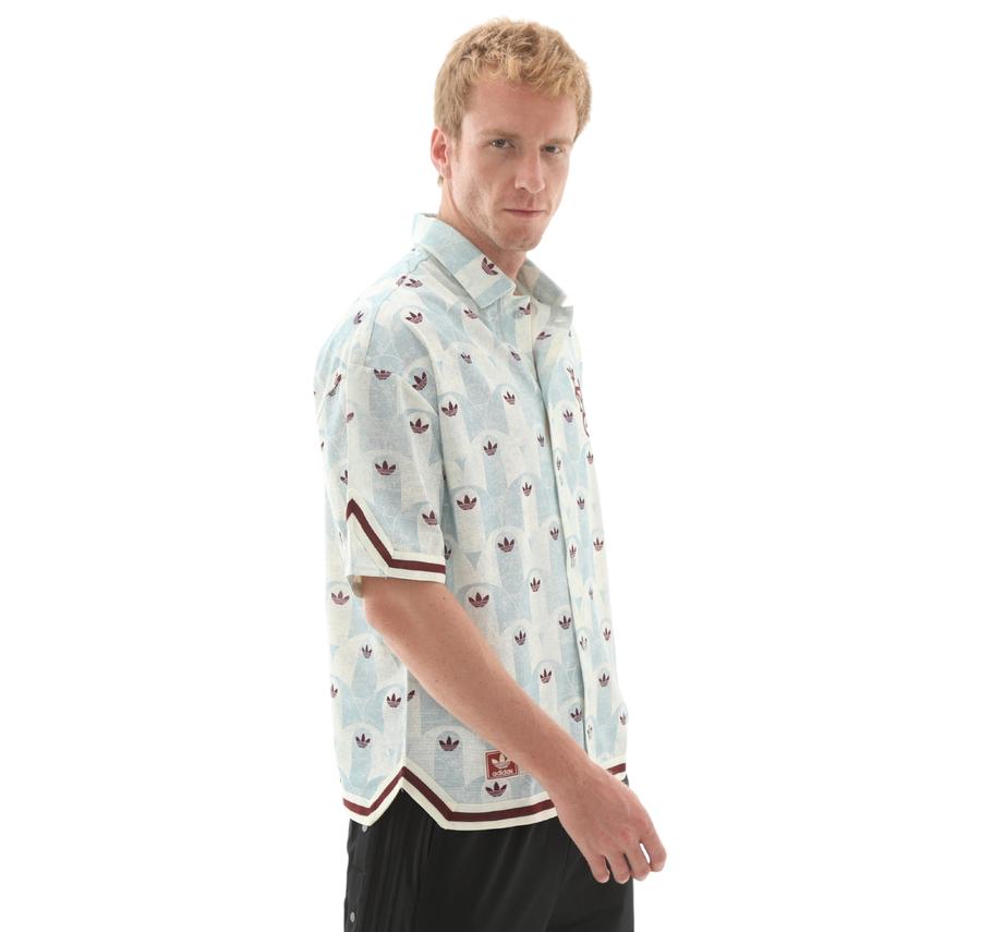 adidas Hoop York City Erkek Gömlek Turkuaz adidas Hoop York City Erkek Gömlek Turkuaz