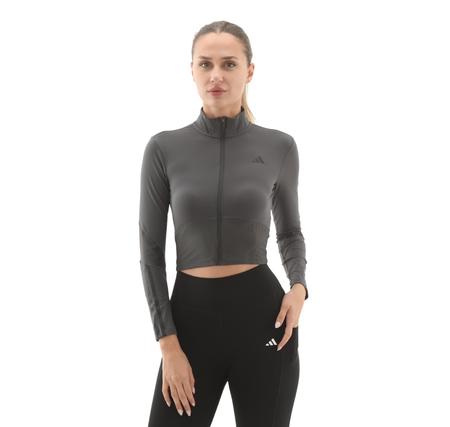 adidas Hyg Rıb Track J Kadın Ceket Antrasit adidas Hyg Rıb Track J Kadın Ceket Antrasit
