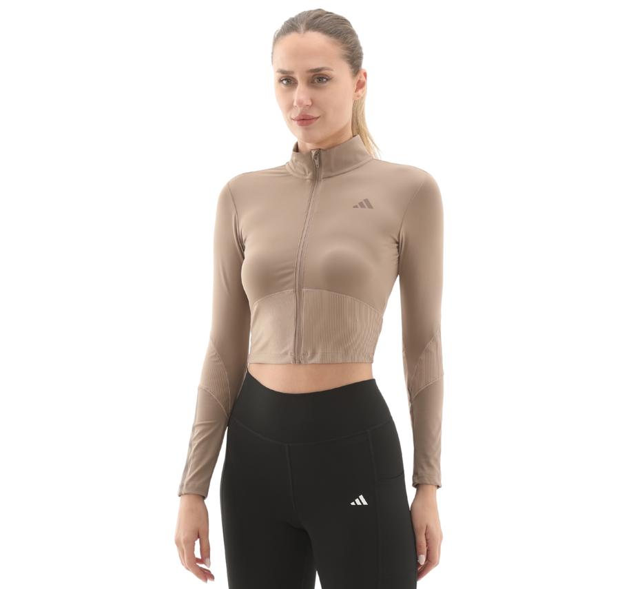 adidas Hyg Rıb Track J Kadın Ceket Krem adidas Hyg Rıb Track J Kadın Ceket Krem