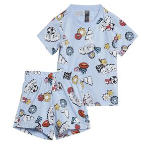 adidas I  Fun Aop Set Bebek T-Shirt Mavi
