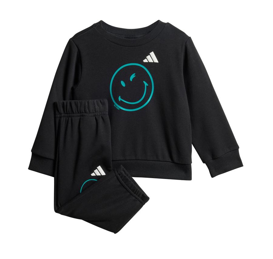 adidas X Smileyworld Jogger Bebek Eşofman Takımı Siyah adidas X Smileyworld Jogger Bebek Eşofman Takımı Siyah