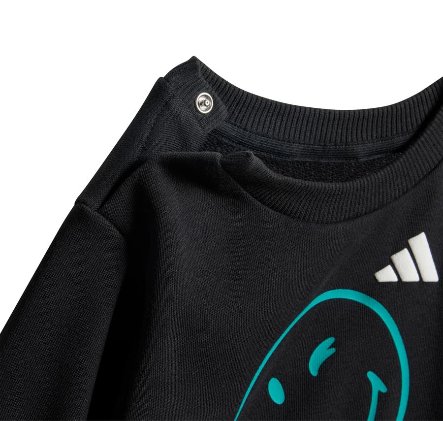 adidas X Smileyworld Jogger Bebek Eşofman Takımı Siyah adidas X Smileyworld Jogger Bebek Eşofman Takımı Siyah