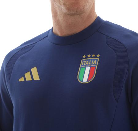 adidas İtalya 26 Erkek Sweatshirt Mavi