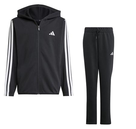 adidas J 3S Ft Ts 220 Çocuk Eşofman Takımı Siyah adidas J 3S Ft Ts 220 Çocuk Eşofman Takımı Siyah