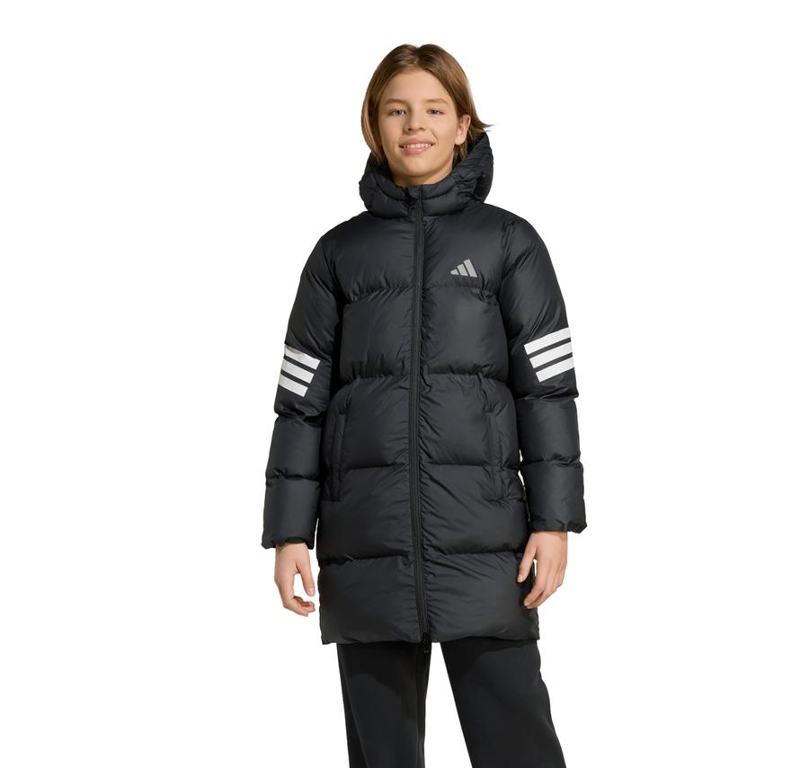 adidas J Fı 3S Parka Çocuk Mont Siyah adidas J Fı 3S Parka Çocuk Mont Siyah