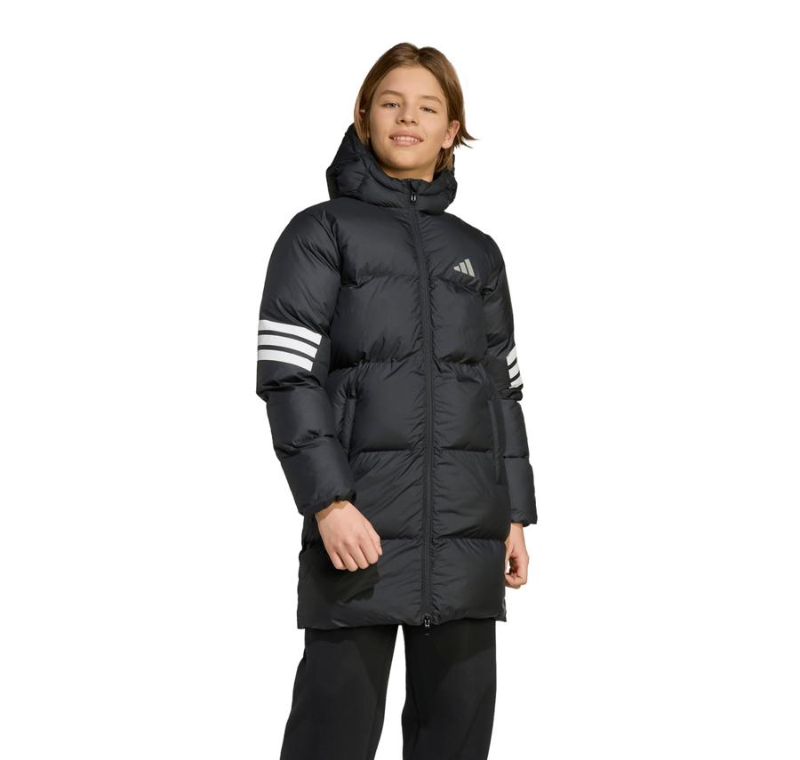 adidas J Fı 3S Parka Çocuk Mont Siyah adidas J Fı 3S Parka Çocuk Mont Siyah