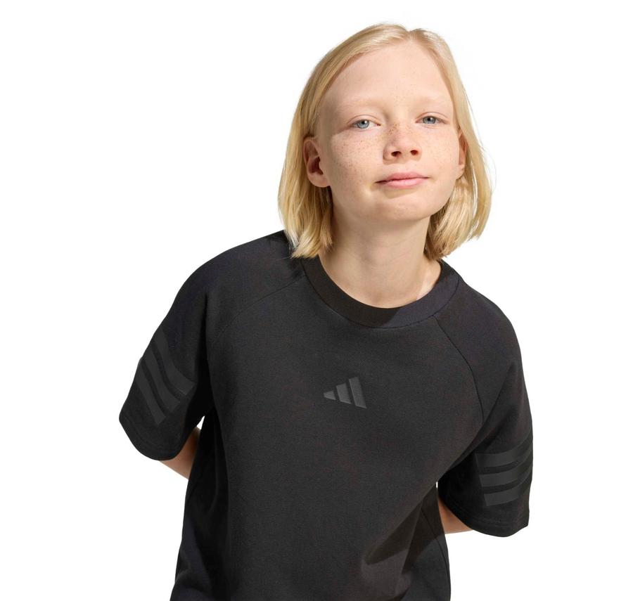 adidas J Fı 3S Tee Çocuk T-Shirt Siyah adidas J Fı 3S Tee Çocuk T-Shirt Siyah