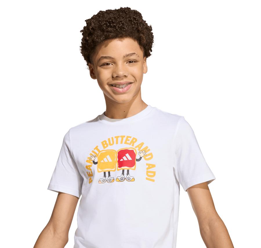 adidas J Food T Çocuk T-Shirt Beyaz adidas J Food T Çocuk T-Shirt Beyaz