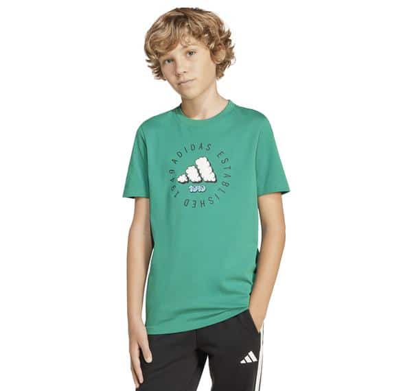 adidas J Fun Tee Çocuk T-Shirt Yeşil adidas J Fun Tee Çocuk T-Shirt Yeşil
