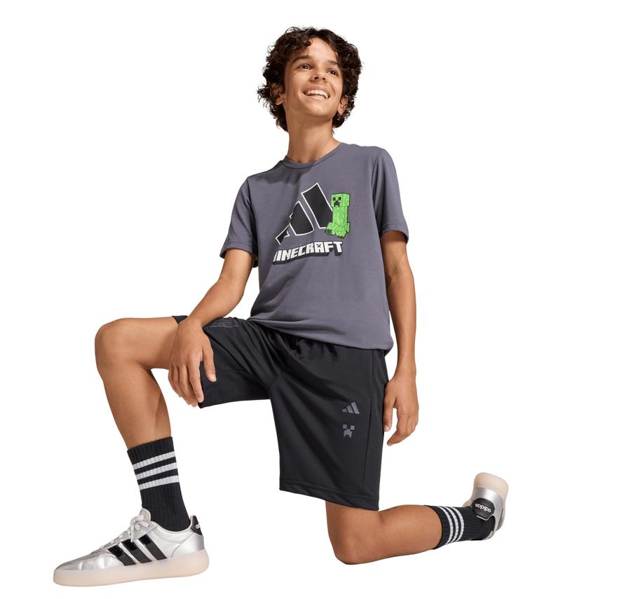 adidas Minecraft Short Çocuk Şort Ve Kapri Siyah adidas Minecraft Short Çocuk Şort Ve Kapri Siyah