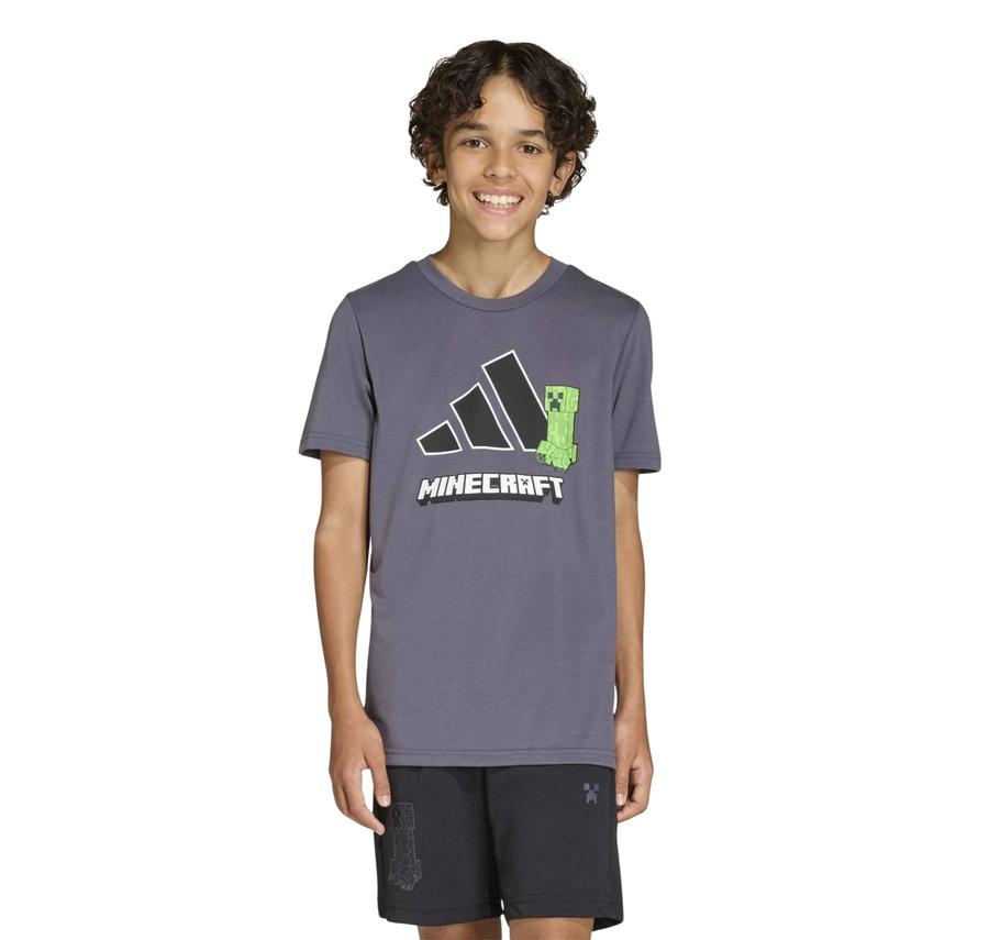 adidas Minecraft Tee Çocuk T-Shirt Antrasit adidas Minecraft Tee Çocuk T-Shirt Antrasit