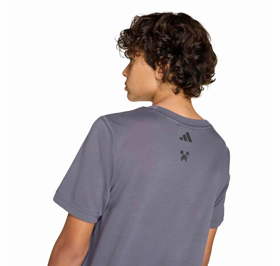 adidas Minecraft Tee Çocuk T-Shirt Antrasit adidas Minecraft Tee Çocuk T-Shirt Antrasit