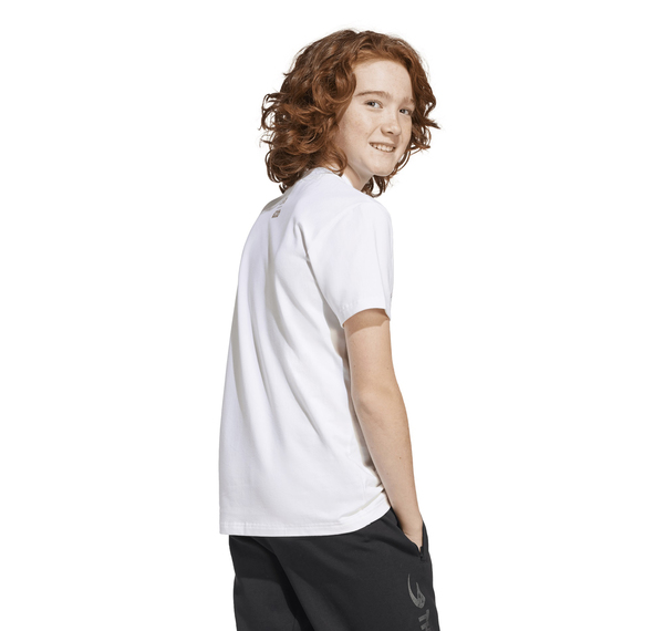 adidas J Sw Mndo Gfx T Çocuk T-Shirt Beyaz adidas J Sw Mndo Gfx T Çocuk T-Shirt Beyaz