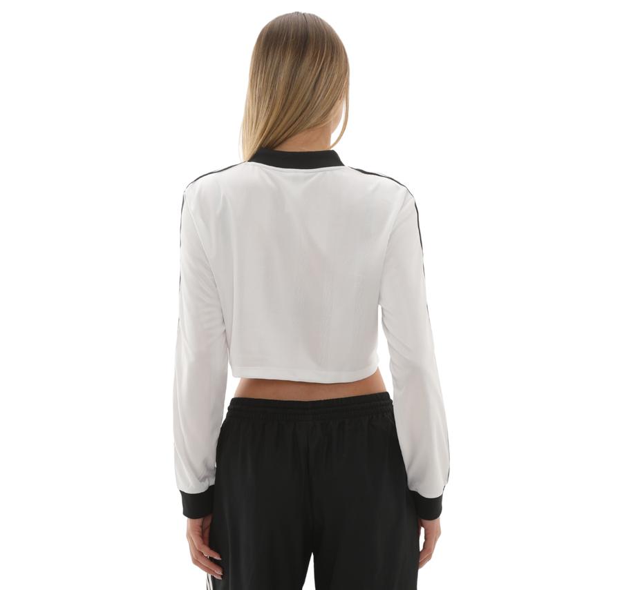 adidas Jacquard Ls Top Kadın Sweatshirt Beyaz adidas Jacquard Ls Top Kadın Sweatshirt Beyaz