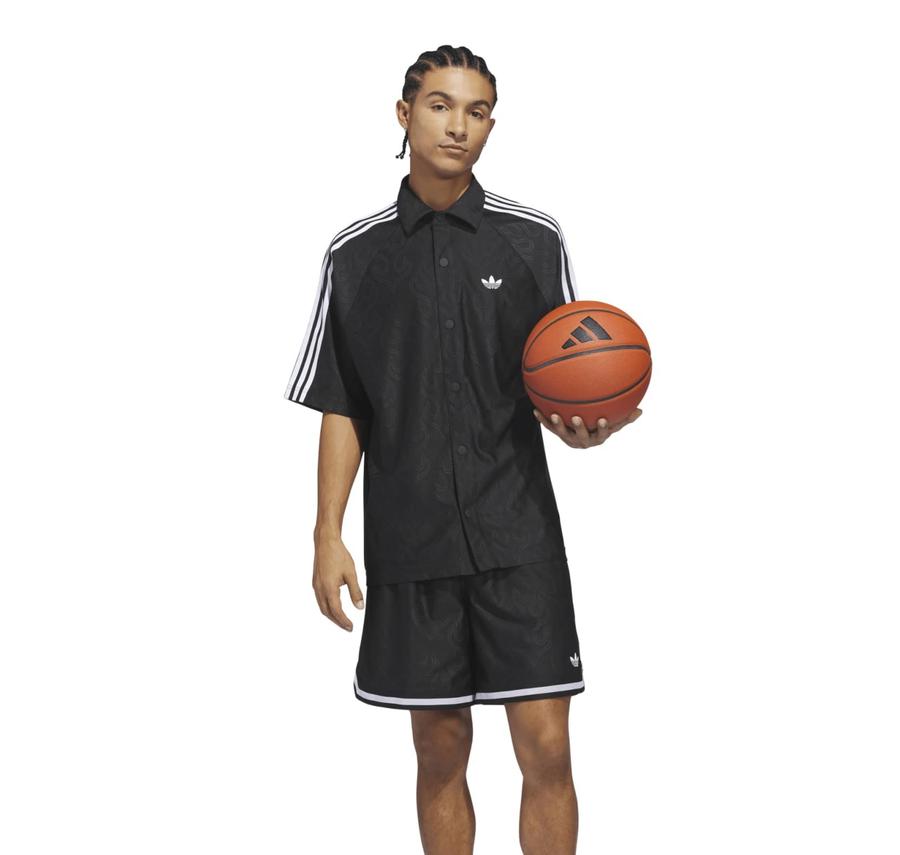 adidas Jacquard Top Erkek Gömlek Siyah adidas Jacquard Top Erkek Gömlek Siyah