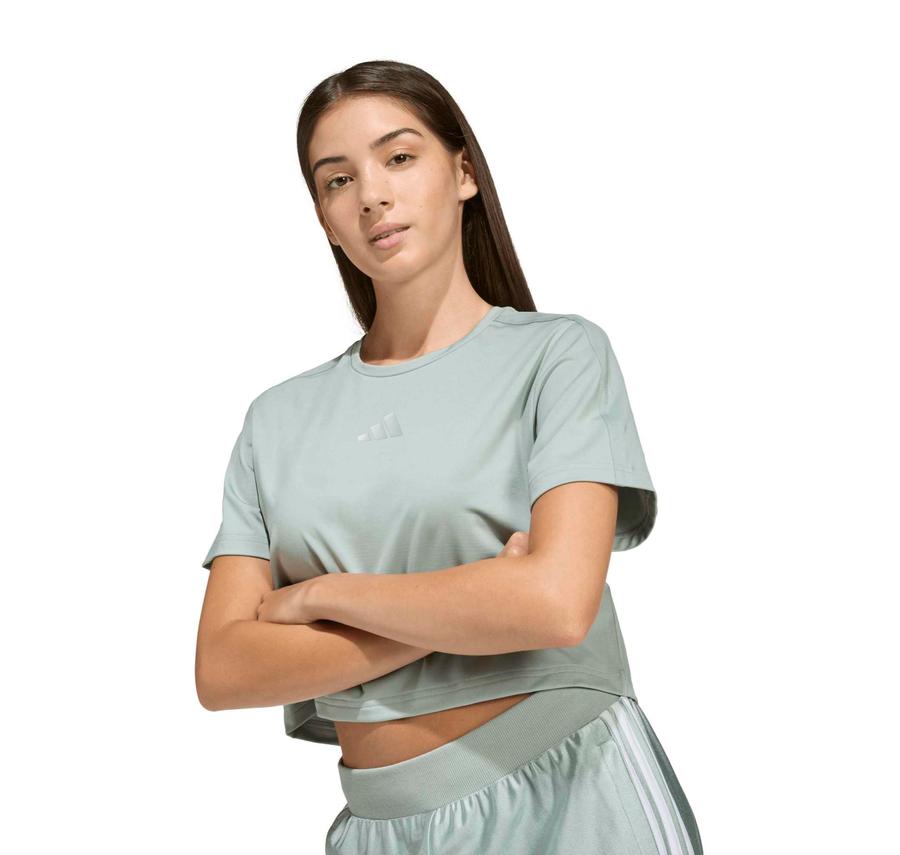 adidas Jg Glam Tee Çocuk T-Shirt Yeşil adidas Jg Glam Tee Çocuk T-Shirt Yeşil