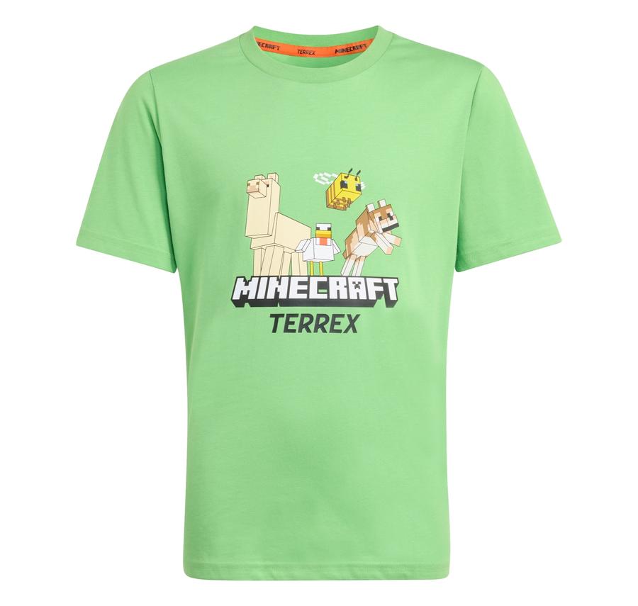 adidas Minecraft Terrex Tee Çocuk T-Shirt Yeşil adidas Minecraft Terrex Tee Çocuk T-Shirt Yeşil