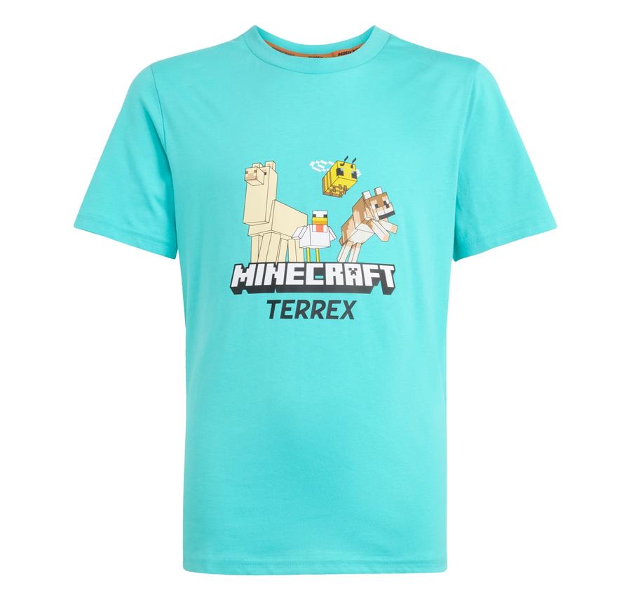 adidas Minecraft Terrex Tee Çocuk T-Shirt Turkuaz adidas Minecraft Terrex Tee Çocuk T-Shirt Turkuaz