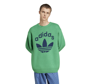 adidas Knıt Crewneck Erkek Sweatshirt Yeşil