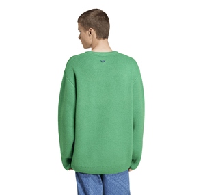 adidas Knıt Crewneck Erkek Sweatshirt Yeşil