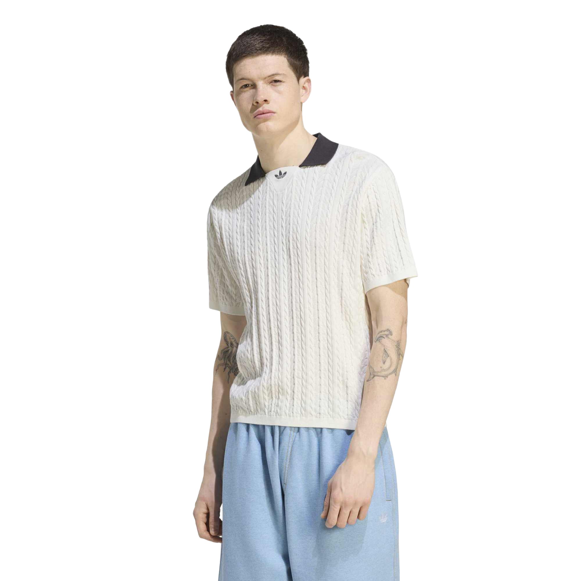 Мужская футболка adidas Knit Ftbl Jsy Krem