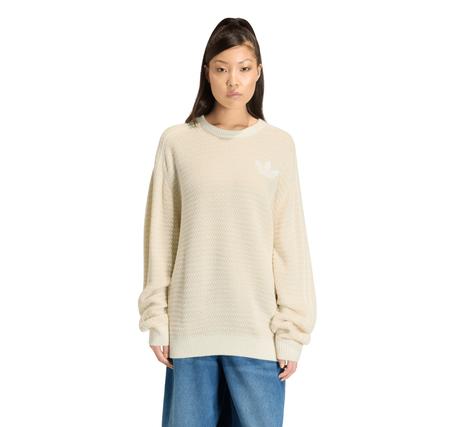 adidas Knıt Sweater Kadın Sweatshirt Krem adidas Knıt Sweater Kadın Sweatshirt Krem