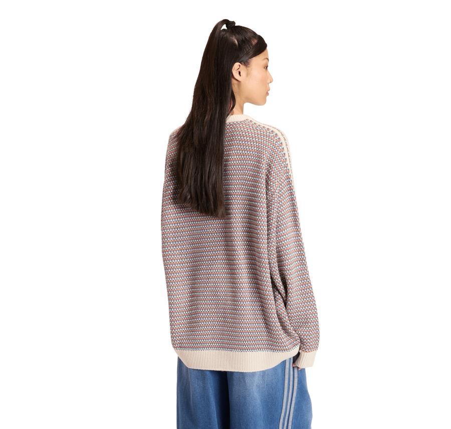 adidas Knıt Sweater Kadın Sweatshirt Mor adidas Knıt Sweater Kadın Sweatshirt Mor