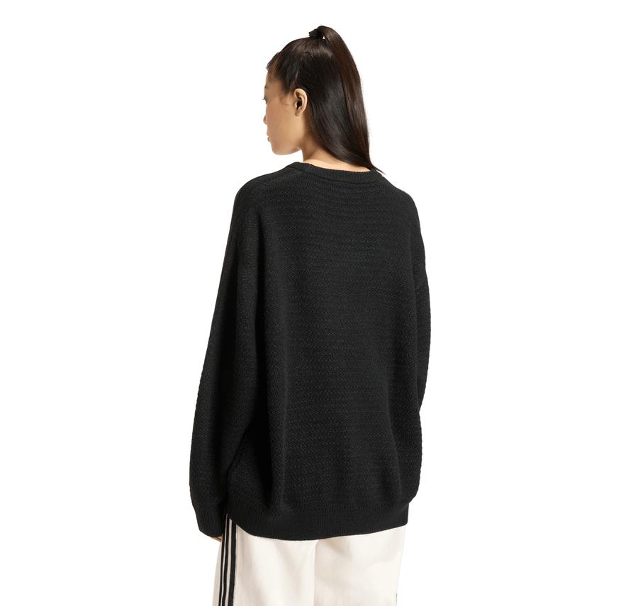 adidas Knıt Sweater Kadın Sweatshirt Siyah adidas Knıt Sweater Kadın Sweatshirt Siyah