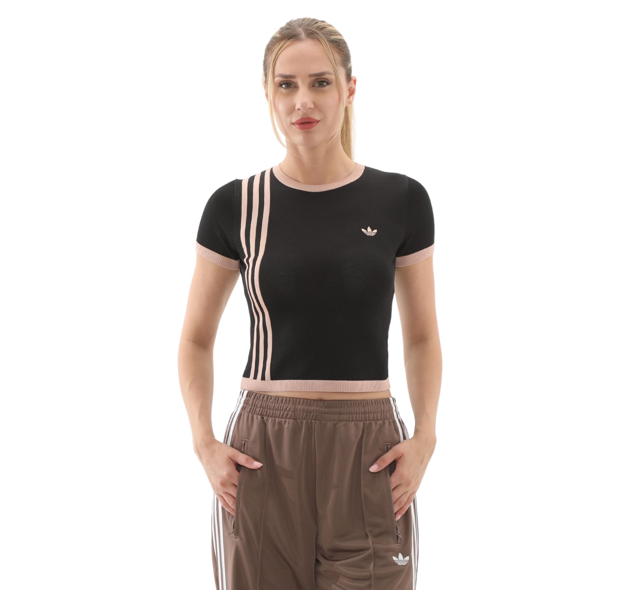 Женская футболка adidas Knitted 3S Tee